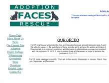 Tablet Screenshot of facesdogrescue.org